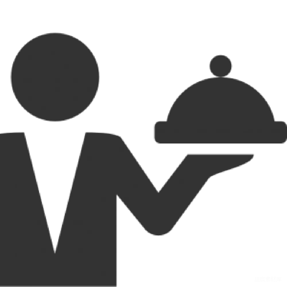 元素素材 waiter