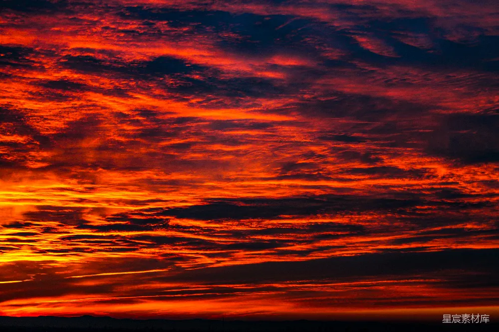 高清摄影 夕阳 天空 自然 风景 温暖 烈焰般的黄昏
