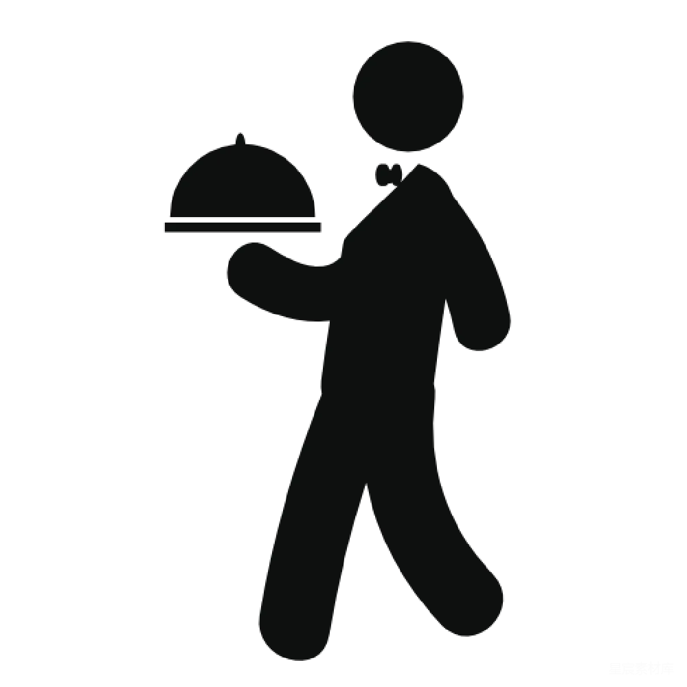 元素素材 waiter