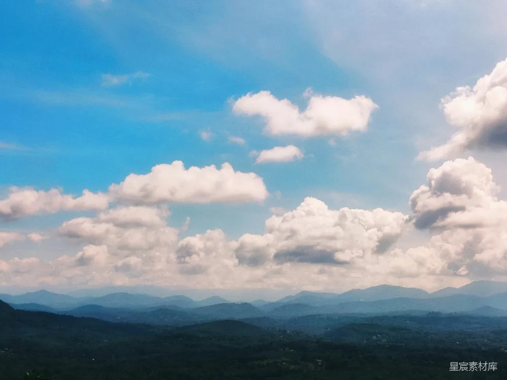 高清摄影 自然风光 山川 天空 云层 宁静 云海与山峦