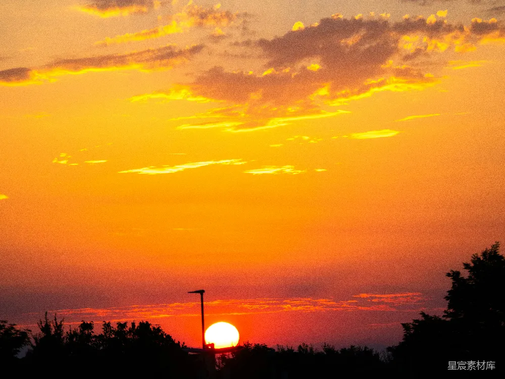 高清摄影 夕阳 宁静 自然 风景 日落 夕阳下的宁静