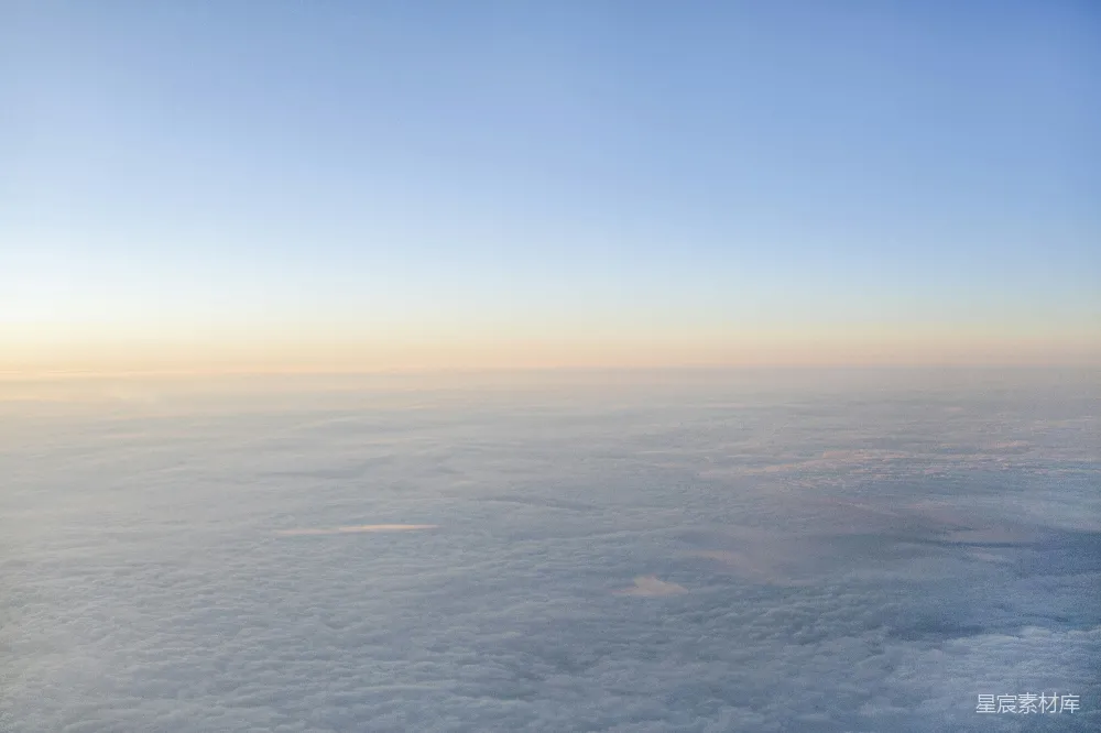 高清摄影 云海 日出 自然风光 天空 宁静 日出时分的云海