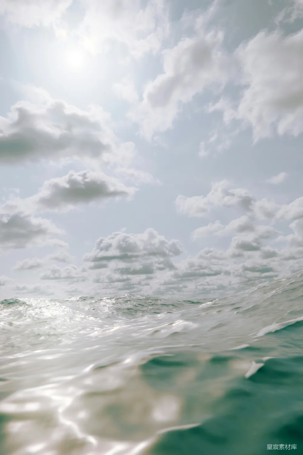 高清摄影 海浪 天空 自然风光 宁静 清新 海浪与天空的宁静相遇
