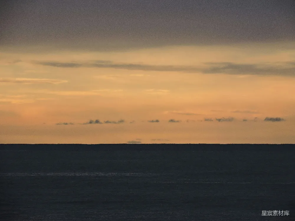 高清摄影 日落 海景 宁静 自然 风景 日落海平线