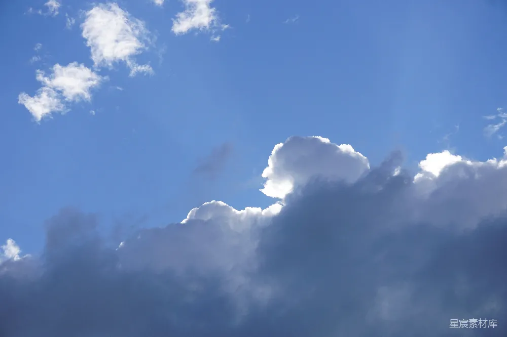 高清摄影 天空 云彩 宁静 自然 户外 蓝天白云的宁静时刻