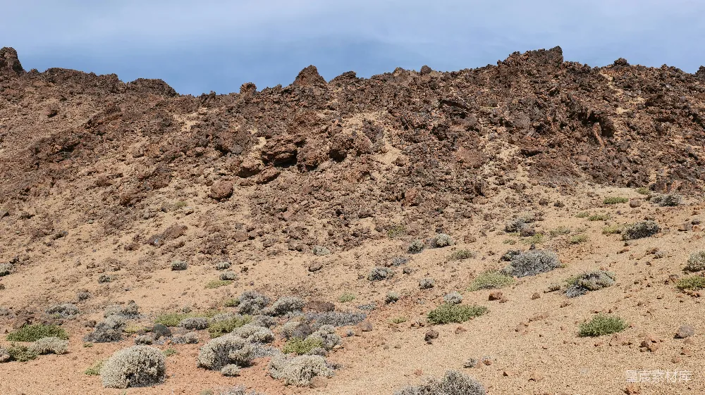 高清摄影 火山 荒漠 地质 自然 户外 荒凉的火山景观