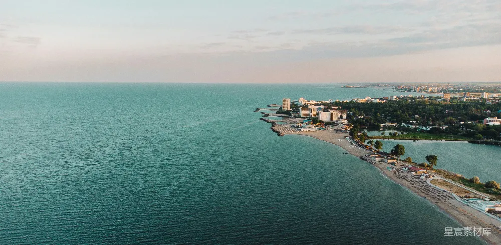 高清摄影 海滨 城市 航拍 风景 旅游 海滨城市航拍