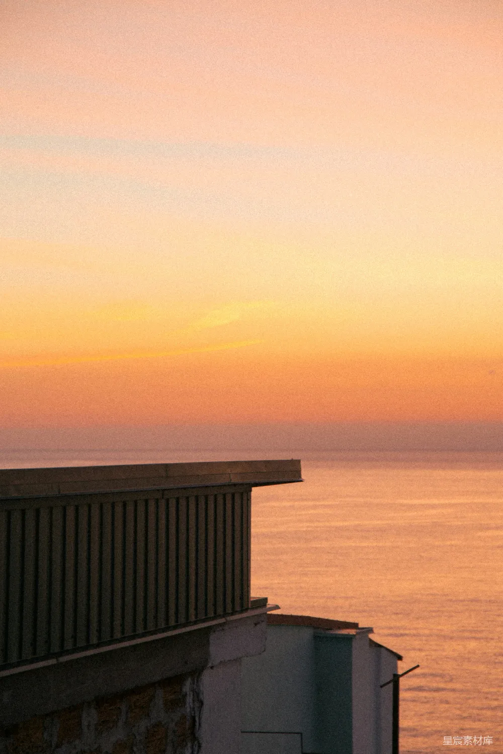 高清摄影 日落 海景 建筑 建筑轮廓 宁静 日落海景建筑轮廓