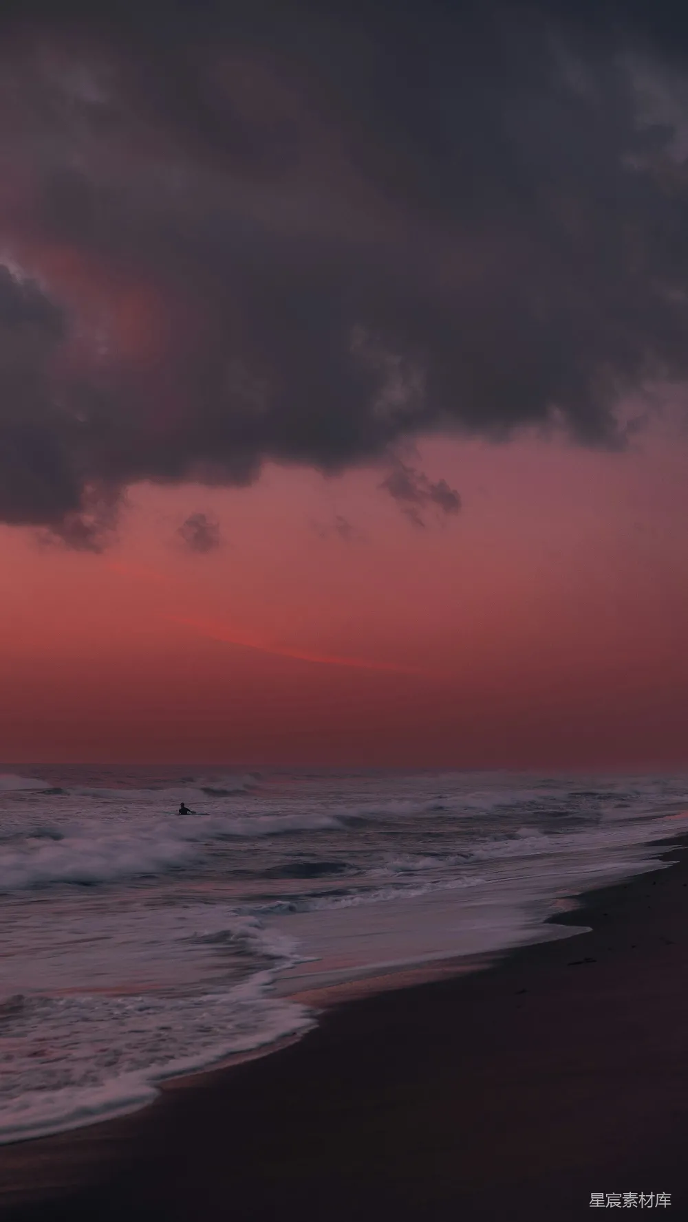 高清摄影 海滩 日落 宁静 自然 旅行 黄昏海景：宁静的海滩时光