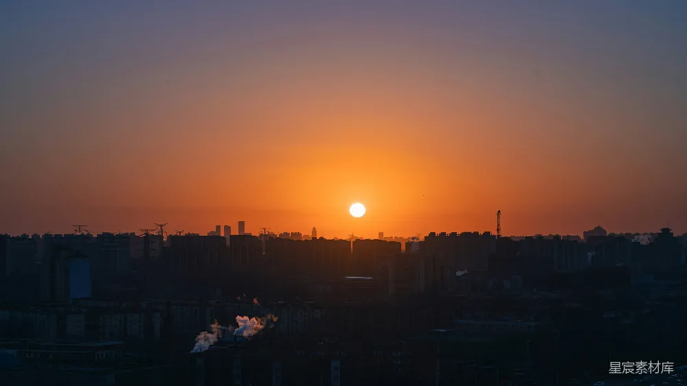 高清摄影 城市 日落 剪影 城市风景 都市 城市日落剪影