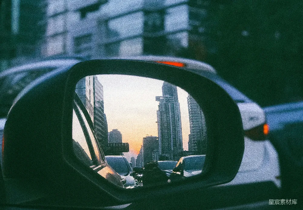 高清摄影 城市 日落 倒影 汽车 街景 城市日落倒影
