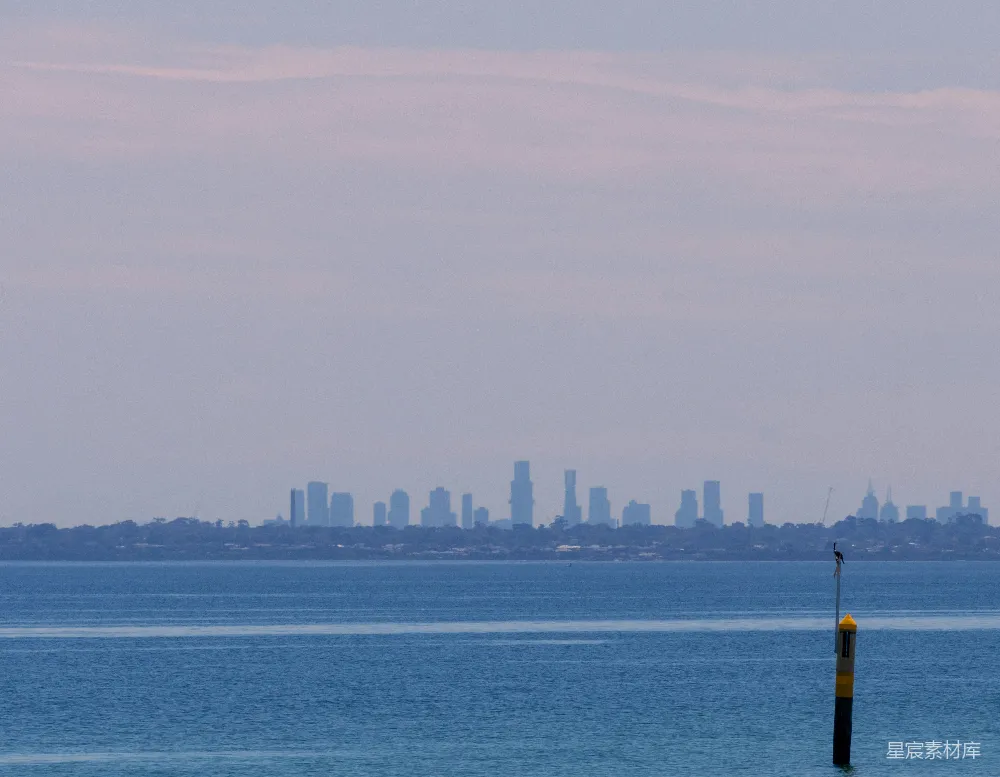 高清摄影 城市天际线 黄昏 海景 建筑 宁静 城市与海景黄昏