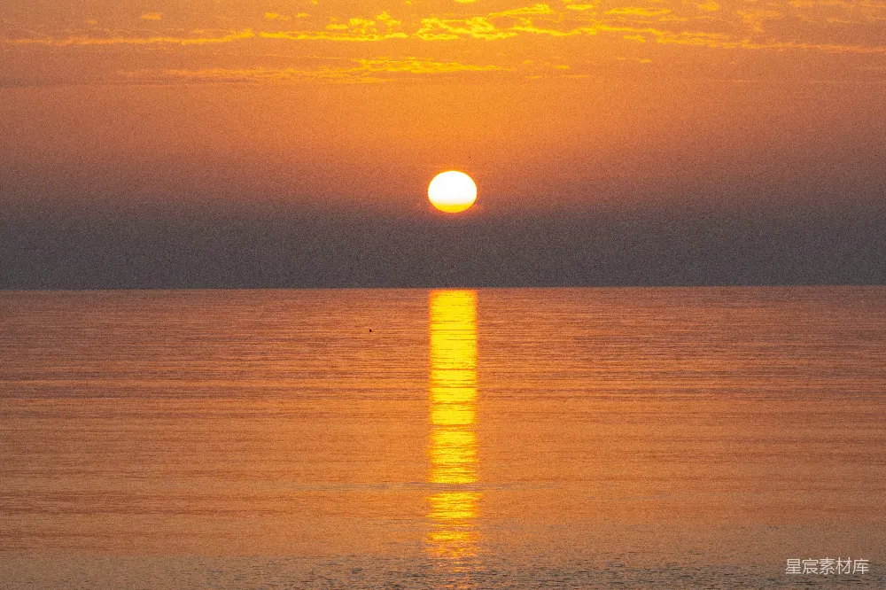 高清摄影 日落 海景 宁静 自然 夕阳 日落海平线