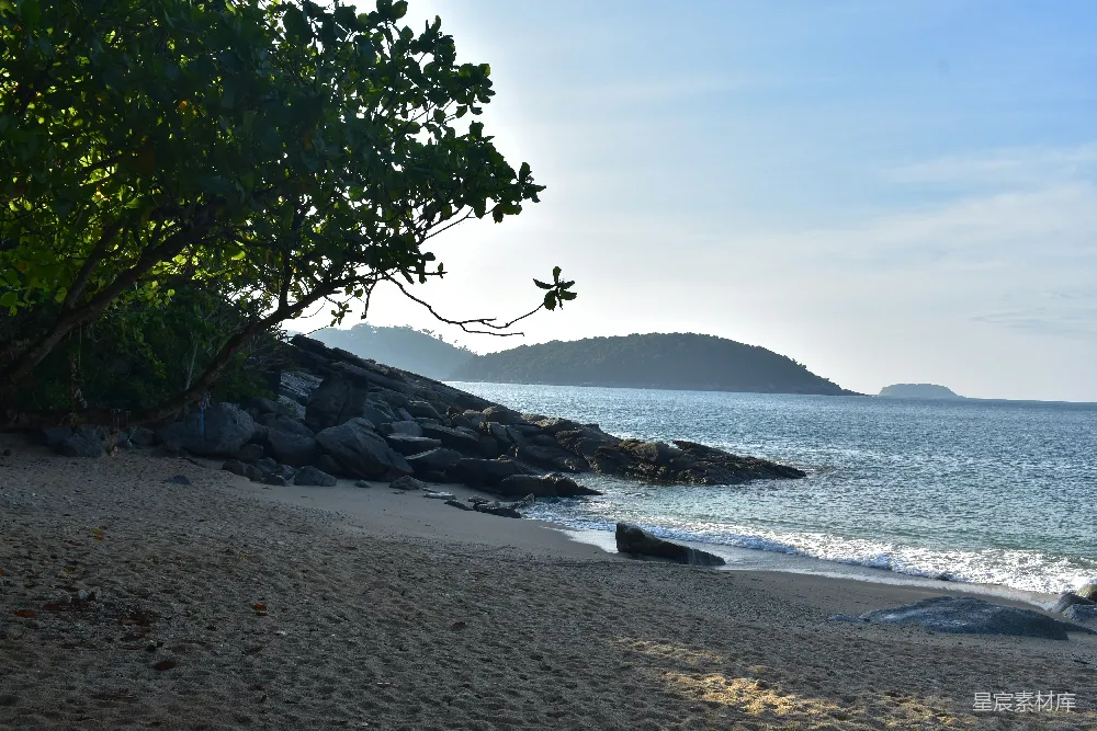 高清摄影 海滩 自然 日落 宁静 风景 宁静的海滩日落