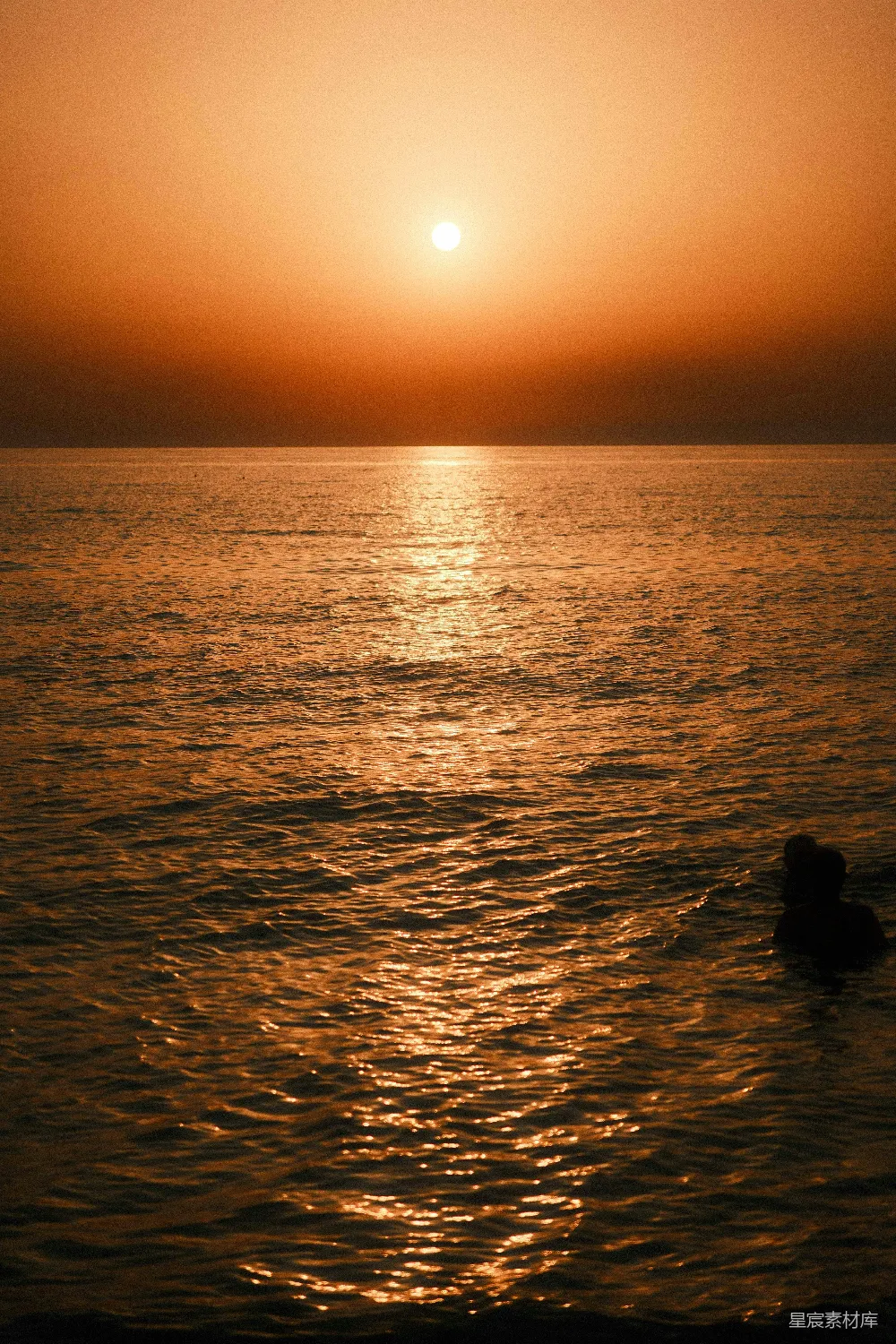 高清摄影 日落 大海 宁静 自然美 浪漫 夕阳下的海景