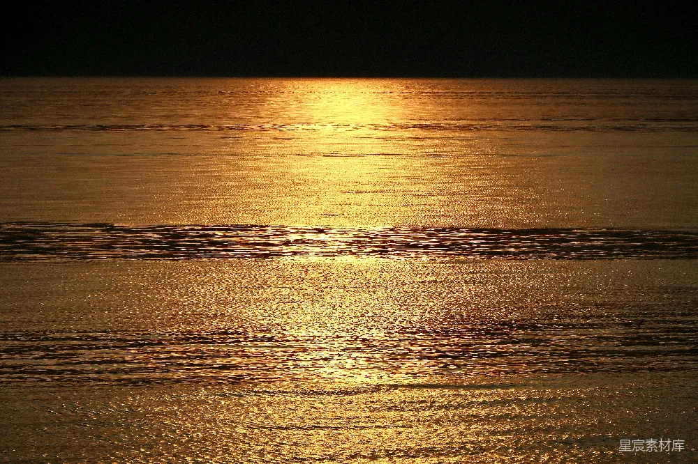 高清摄影 海景 自然风光 日落 宁静 金色 金色的海面