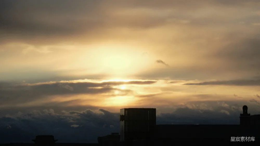高清摄影 城市 夕阳 建筑 自然 宁静 夕阳下的城市剪影