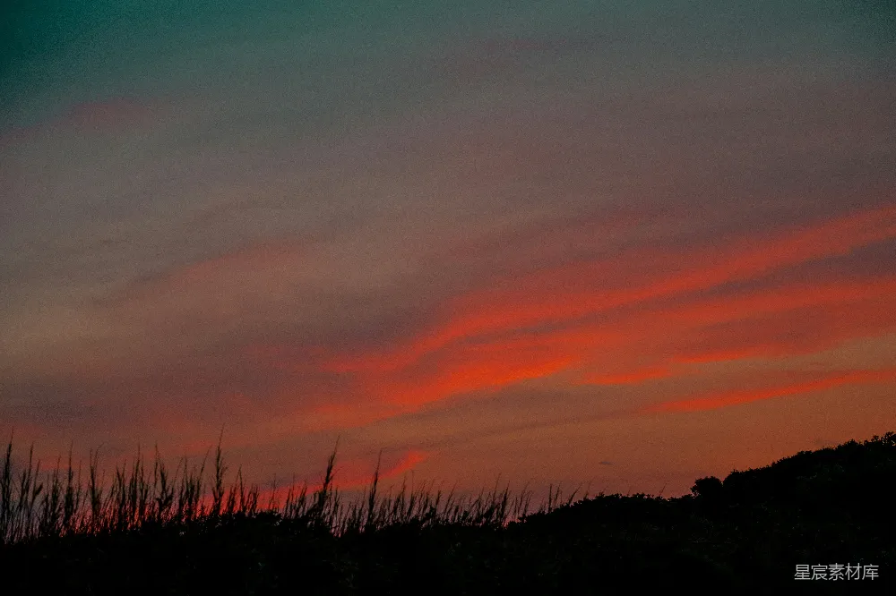 高清摄影 夕阳 田野 自然 宁静 日落 夕阳下的田野