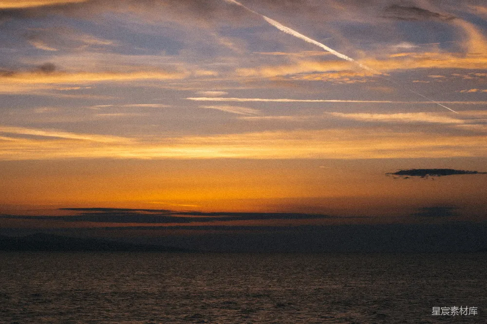 高清摄影 日落 海景 自然风光 宁静 美丽 日落海景