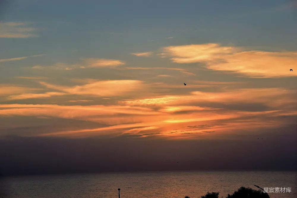 高清摄影 日落 海景 宁静 自然 夕阳 日落海景