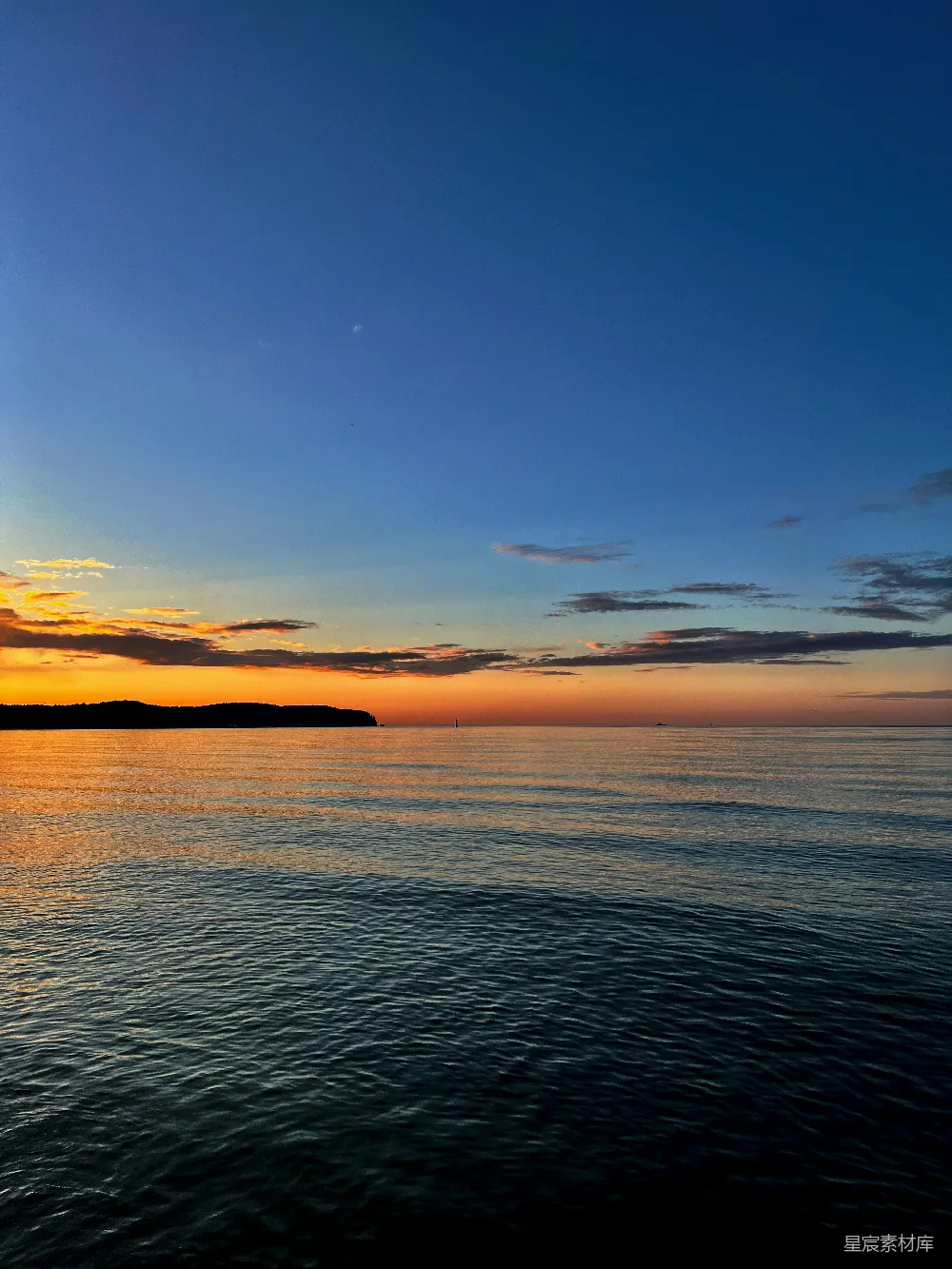 高清摄影 日落 海景 宁静 自然 摄影 日落时分的宁静海景