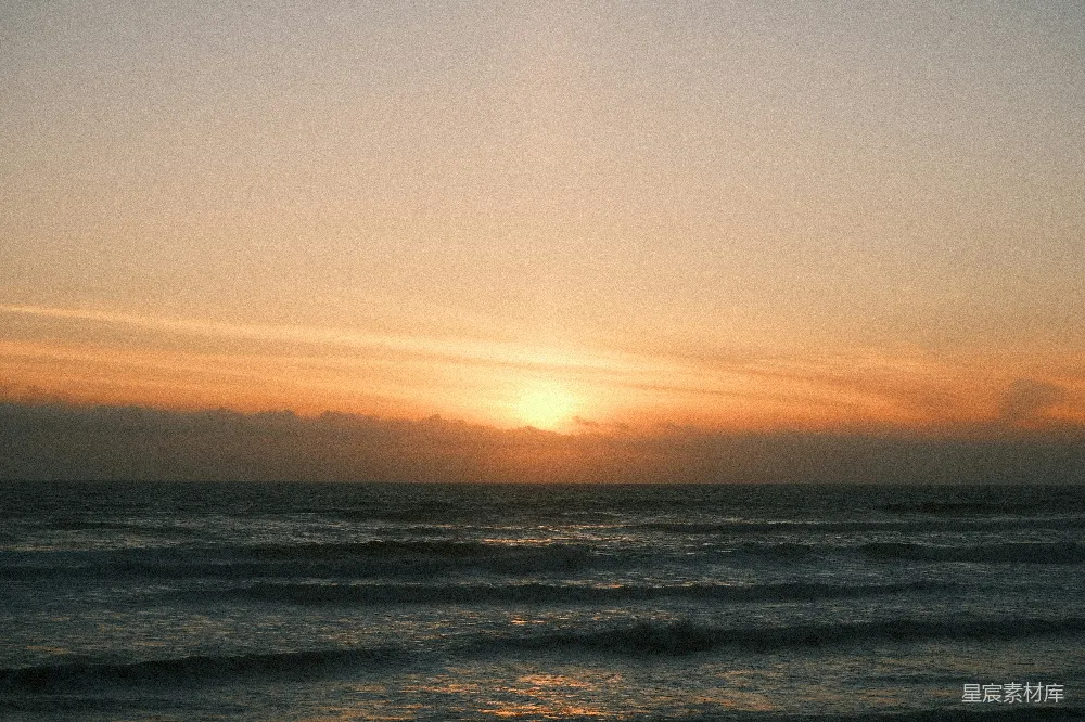 高清摄影 日落 海滩 自然 宁静 风景 日落海景
