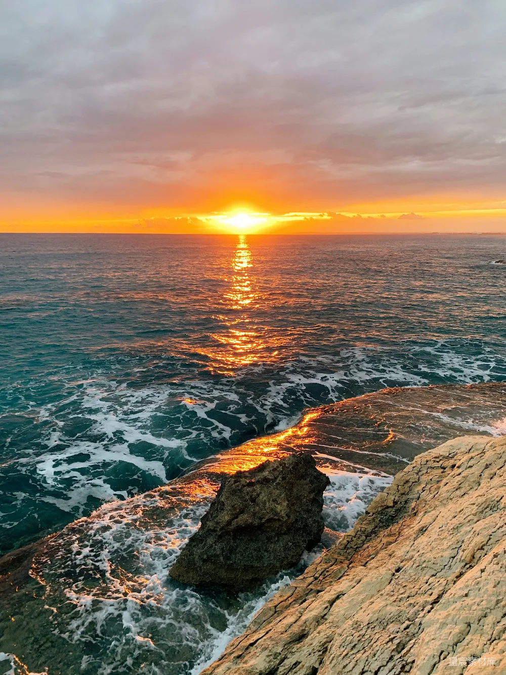 高清摄影 日落 海岸 自然 宁静 风景 海岸日落