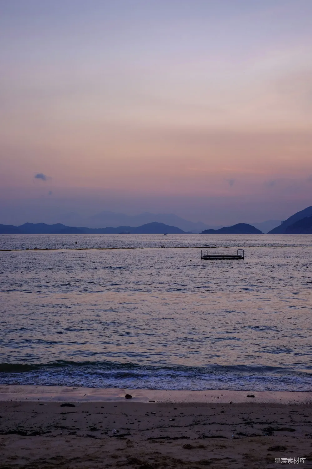 高清摄影 海滩 日落 宁静 自然 风景 日落海滨的宁静