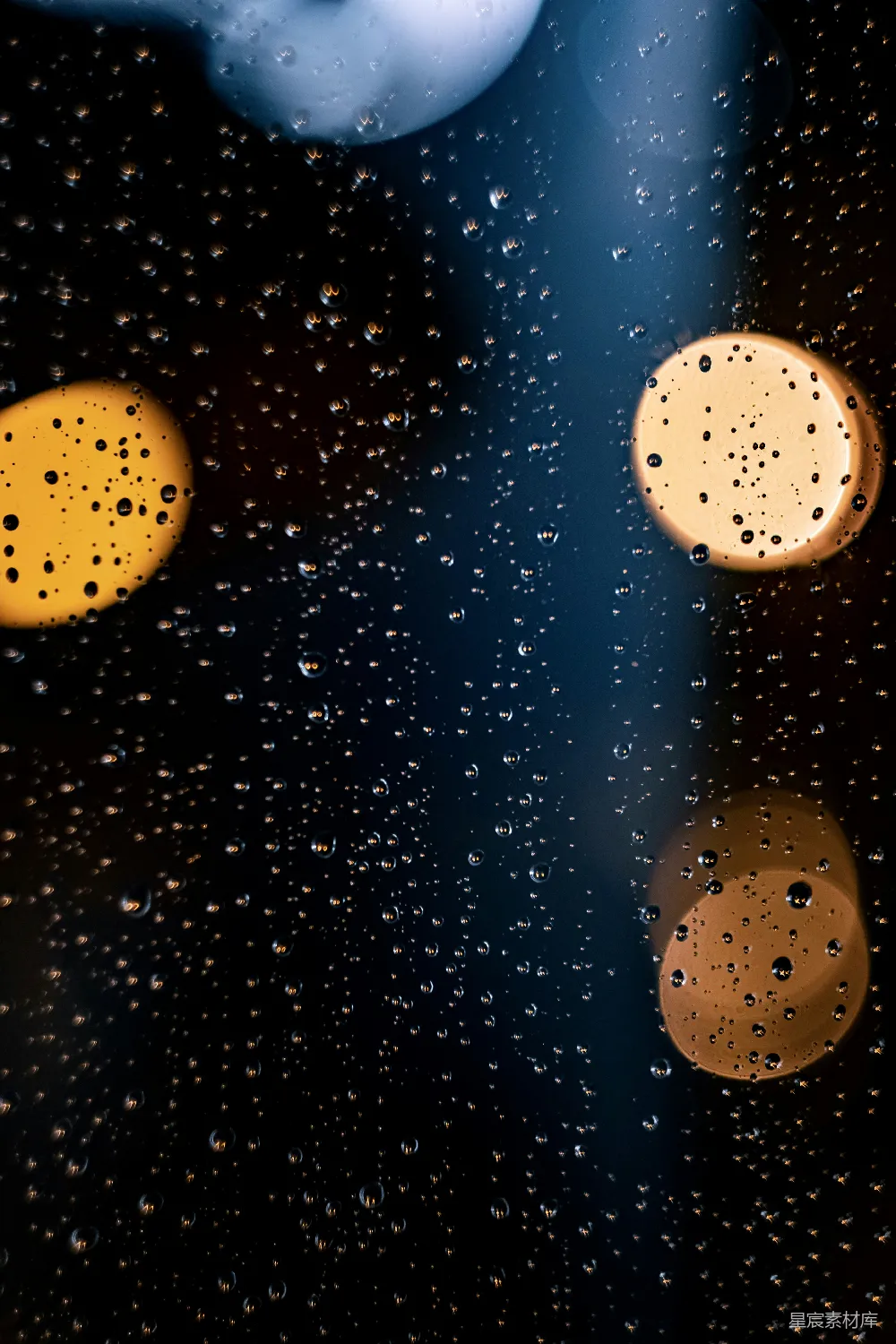 高清摄影 雨滴 车灯 夜晚 抽象 艺术 雨夜车灯
