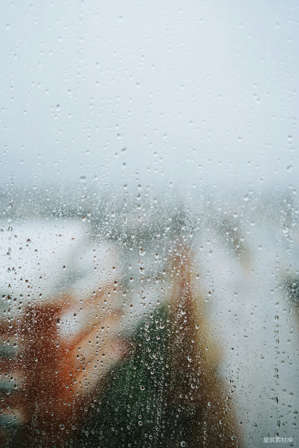 高清摄影 雨景 城市 朦胧 窗户 自然 雨中城市
