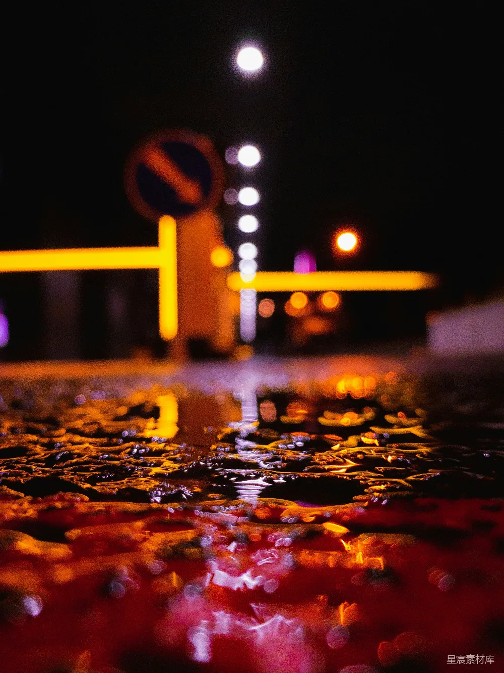 高清摄影 夜景 倒影 光斑 城市 街头 夜色中的倒影与光斑