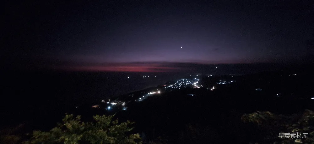 高清摄影 夜景 村庄 宁静 自然 乡村 夜幕下的村庄