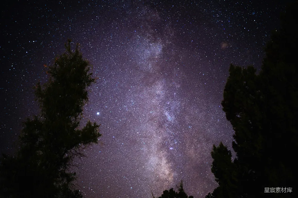 高清摄影 夜空 银河 星空 自然 宁静 夜空下的银河
