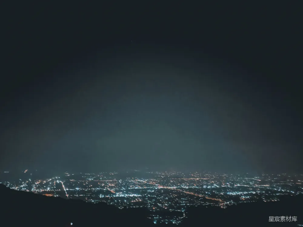高清摄影 夜景 城市 宁静 灯光 城市风光 夜色中的城市灯火