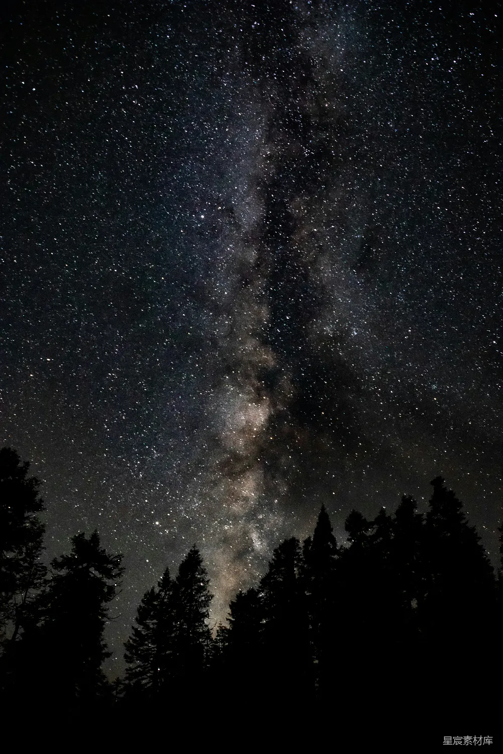 高清摄影 夜空 银河 星空 自然 宁静 夜空下的银河