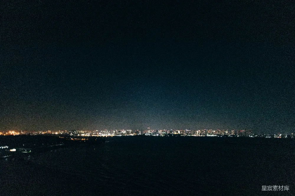 高清摄影 城市夜景 宁静 都市风光 都市夜景 夜晚 夜幕下的城市剪影