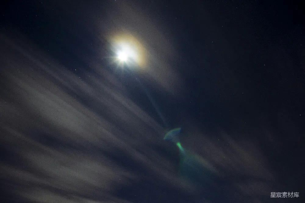 高清摄影 夜景 光晕 星空 自然风光 摄影 夜空中的光晕与星云