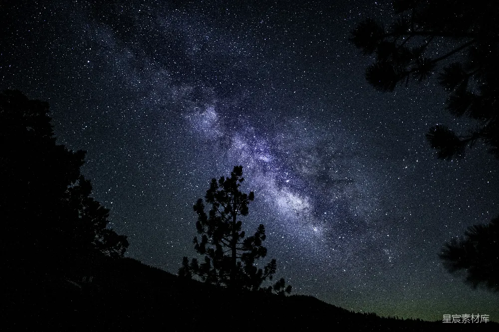 高清摄影 夜空 银河 自然 宁静 星河 夜空下的银河