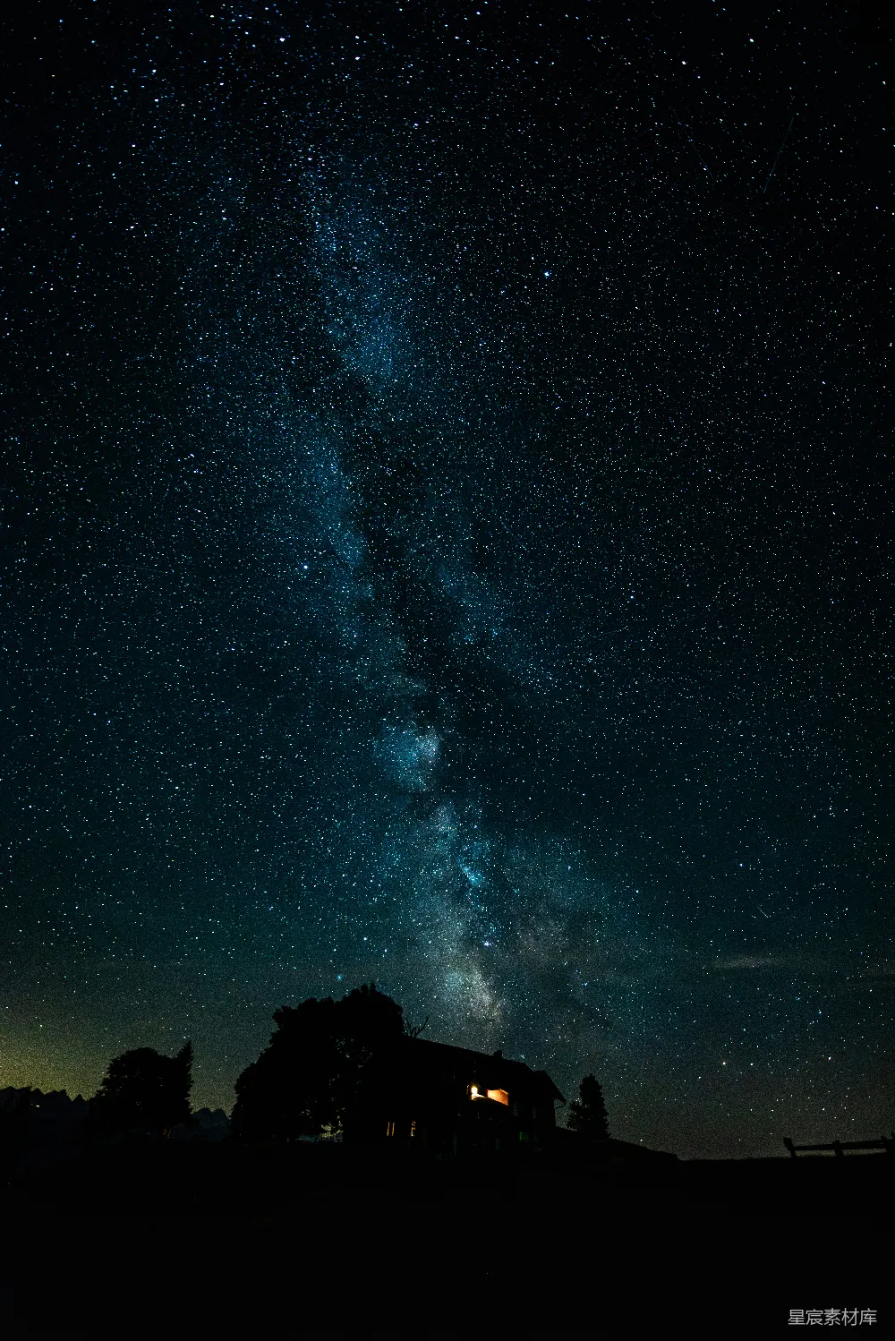 高清摄影 夜空 银河 乡村 宁静 自然 夜空下的银河