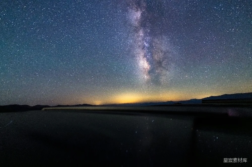高清摄影 星空 宁静 自然 摄影 风景 银河下宁静的湖面