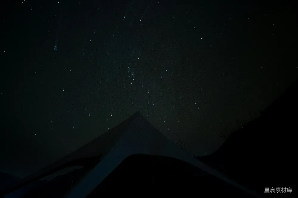 高清摄影 夜景 星空 户外 帐篷 宁静 星空下的帐篷