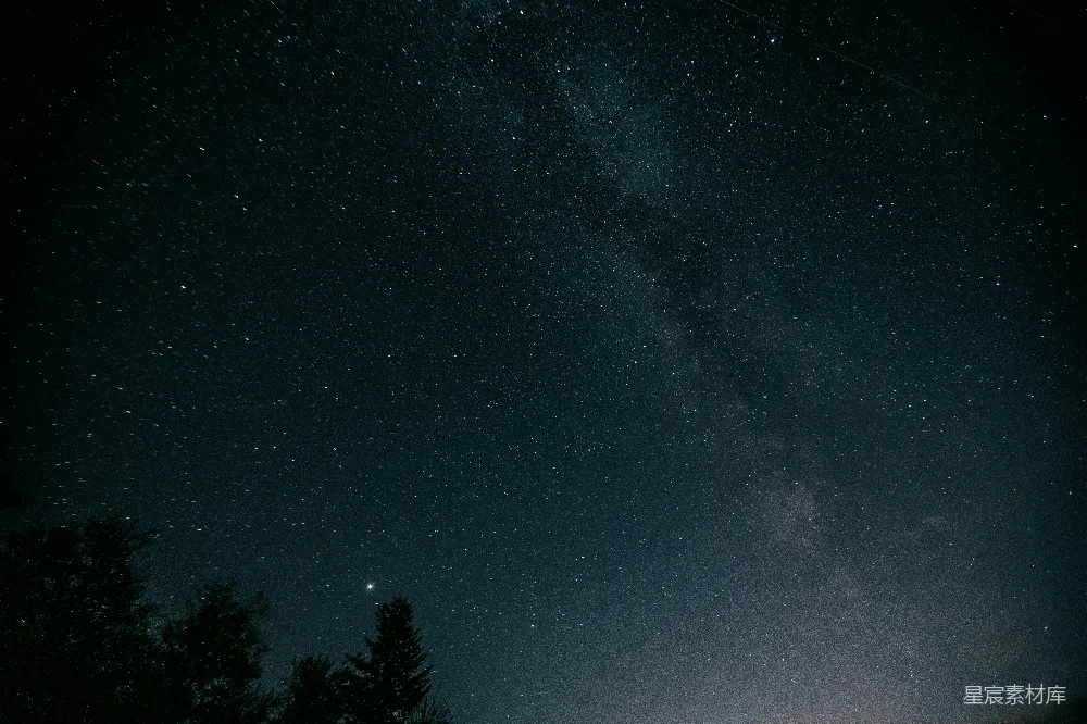高清摄影 星空 银河 夜景 自然 宁静 夜空下的银河