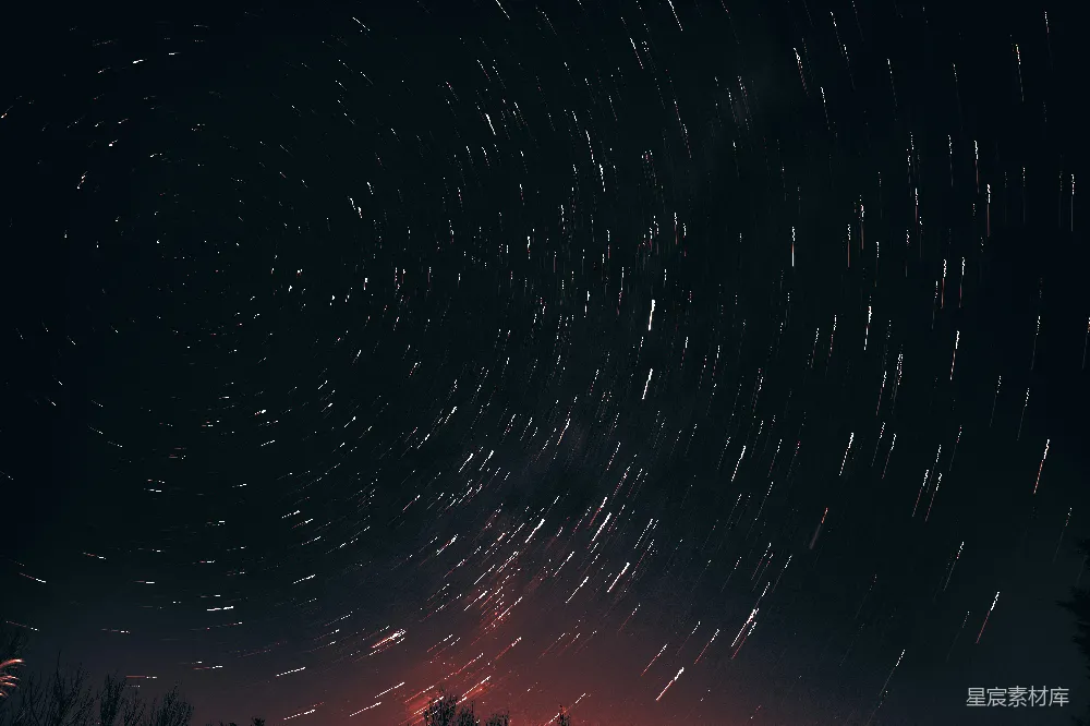高清摄影 夜空 星轨 摄影 自然 宁静 星轨夜空