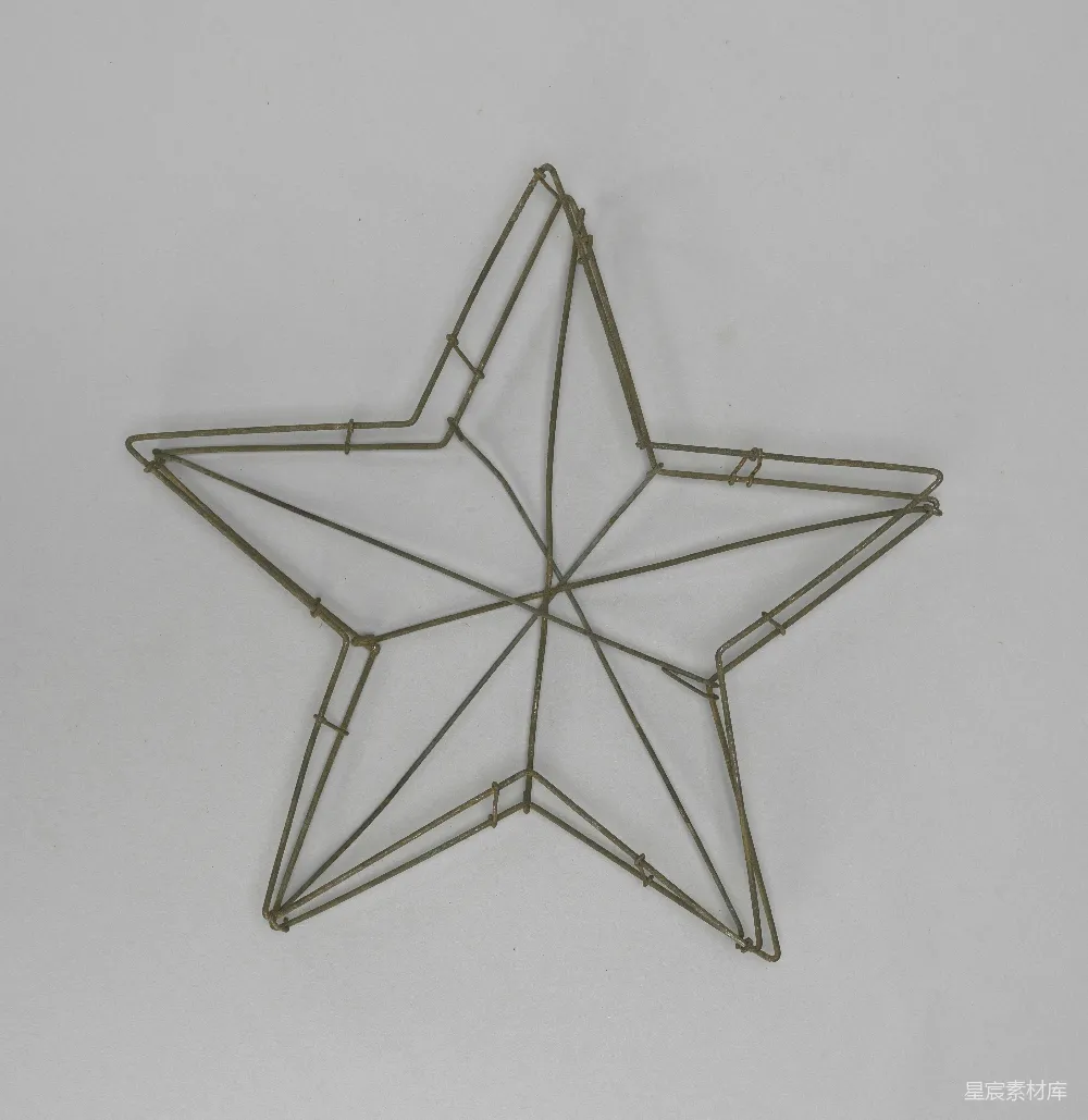 高清摄影 金属 星星 装饰品 手工 节日 金属星星装饰