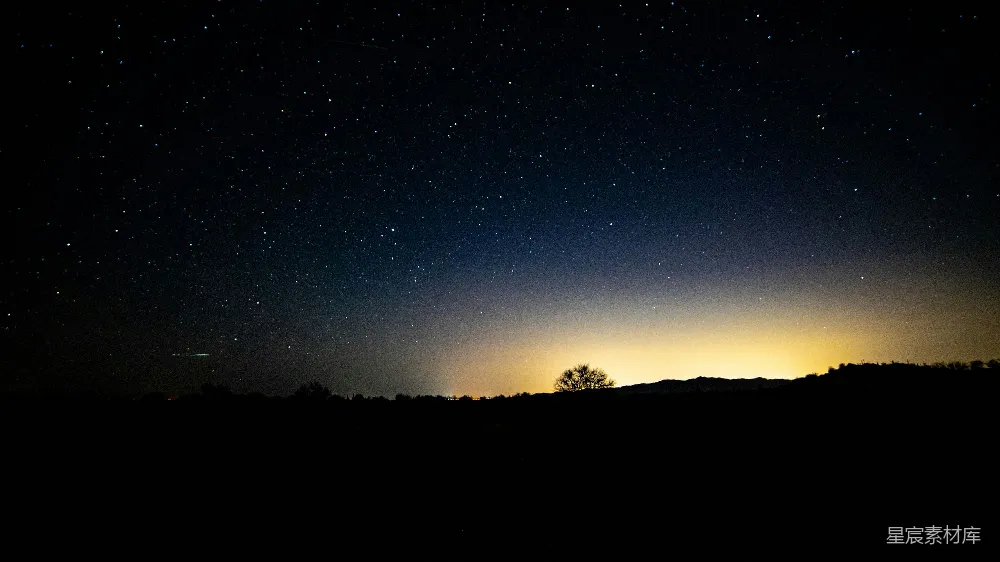 高清摄影 夜空 星空 宁静 自然 户外 星空下的静谧夜景