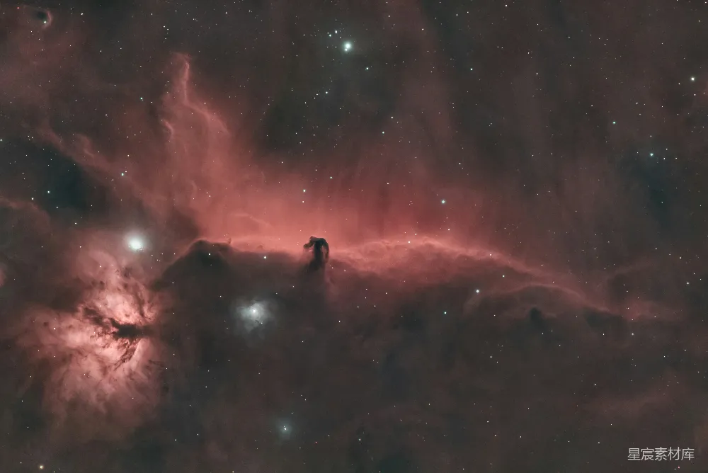 高清摄影 宇宙 星云 夜景 天文 深空 马头星云的神秘夜景