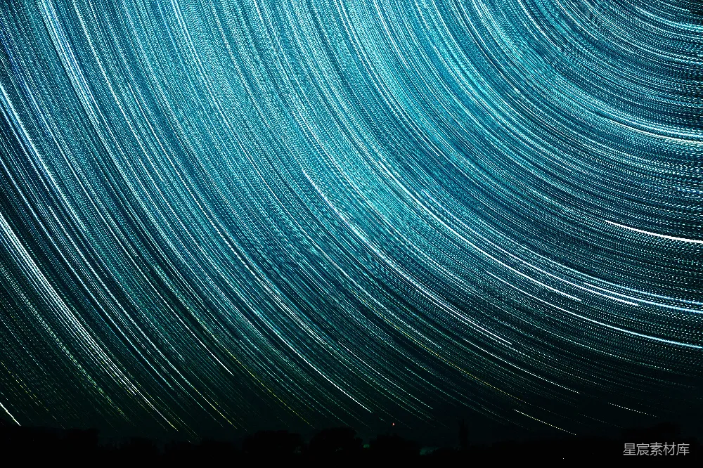 高清摄影 星轨 天文 夜景 摄影 宇宙 星轨映夜空