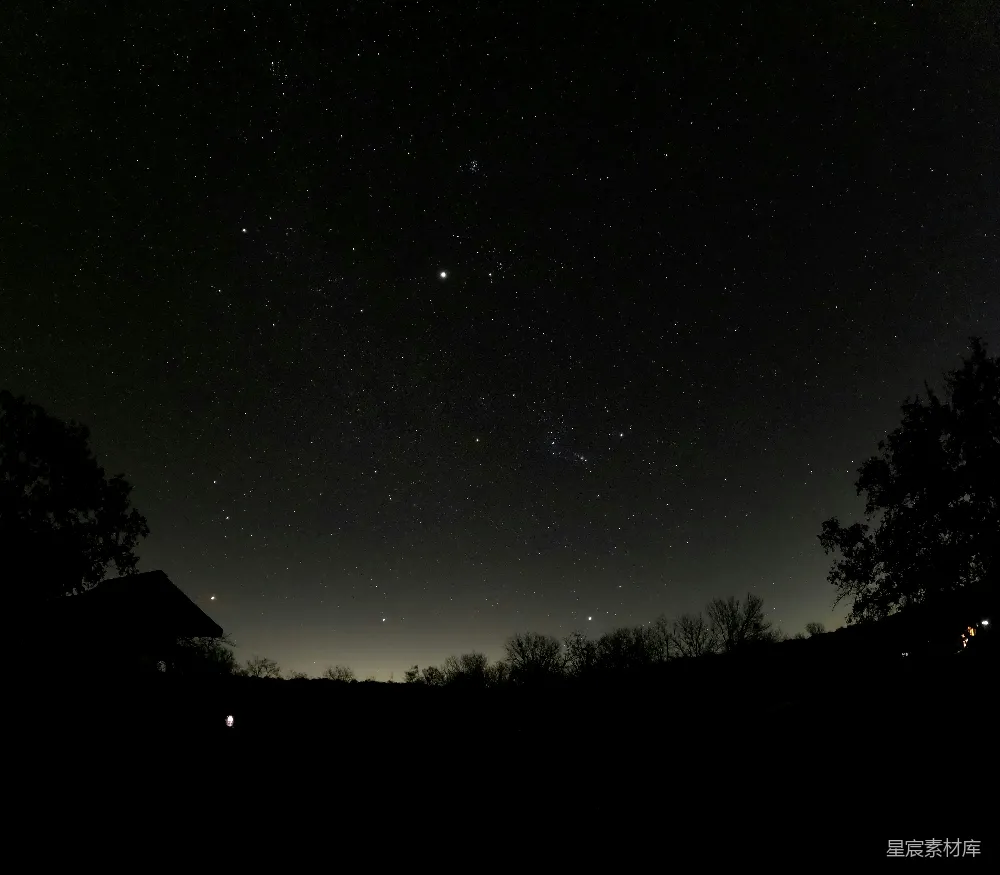 高清摄影 夜空 星星 宁静 自然 户外 夜空下的宁静