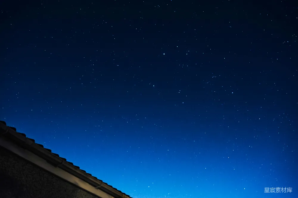 高清摄影 星空 宁静 夜景 户外 自然 星空下的宁静