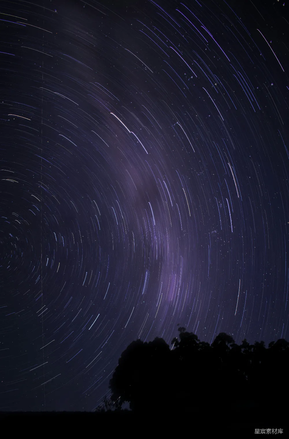 高清摄影 夜空 星轨 天文摄影 自然美景 宁静 星空轨迹之美